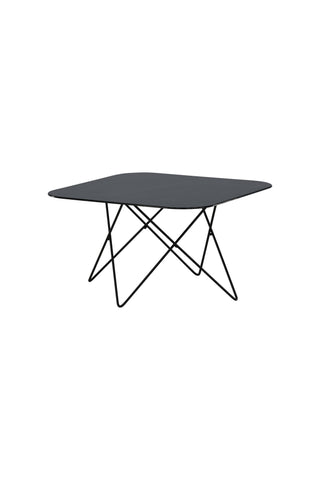 Tristar Soffbord - Svart / Svart glasmarmor