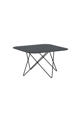 Tristar Soffbord - Svart / Svart glasmarmor