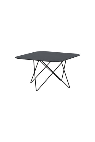Tristar Soffbord - Svart / Svart glasmarmor