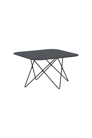 Tristar Soffbord - Svart / Svart glasmarmor