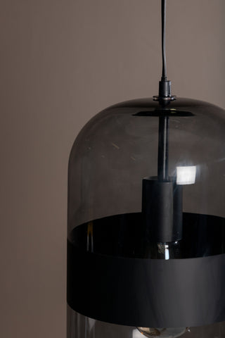 Dropp -Hänge - Svart / Smokey svart Glas/Som offert