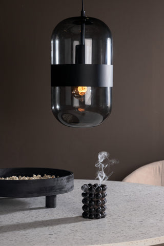 Dropp -Hänge - Svart / Smokey svart Glas/Som offert