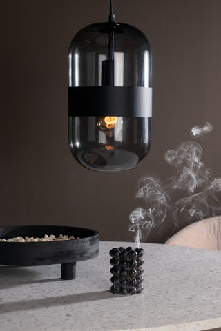 Dropp -Hänge - Svart / Smokey svart Glas/Som offert