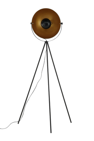Sök -Golvlampa - Svart/Svart / Mässing