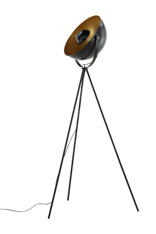 Sök -Golvlampa - Svart/Svart / Mässing