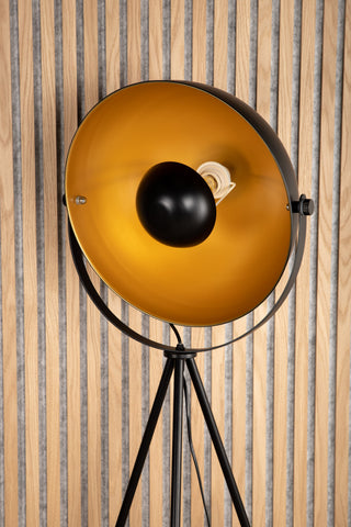 Sök -Golvlampa - Svart/Svart / Mässing