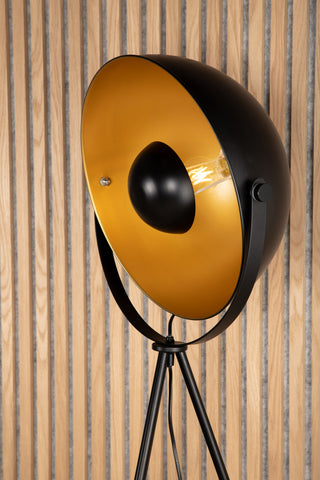Sök -Golvlampa - Svart/Svart / Mässing