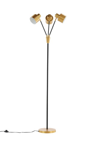 Vifta -Golvlampa - Svart/Mässing