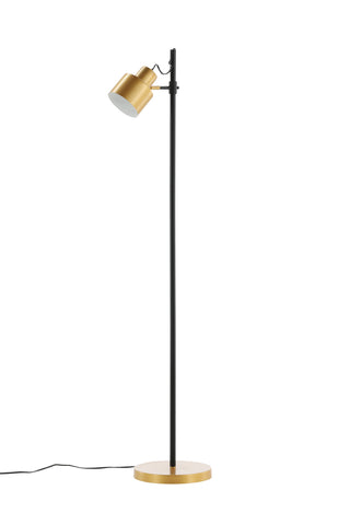 Vifta -Golvlampa - Svart/Mässing