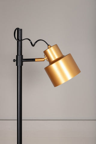 Vifta -Golvlampa - Svart/Mässing