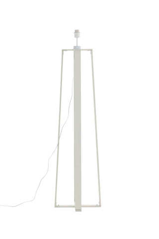 Avspark -Golvlampa - Blk Ben / Vitt glas/Lägg till heta glaskula på toppen