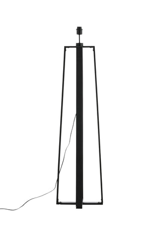 Avspark -Golvlampa - Blk Ben/Smokey Glass/Lägg till Blk rökt glaskula på toppen