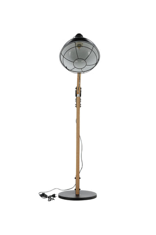Kick -Golvlampa - Trä/Svart