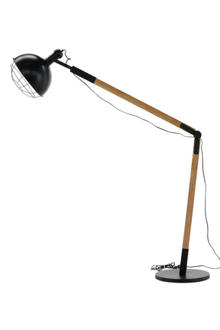 Kick -Golvlampa - Trä/Svart