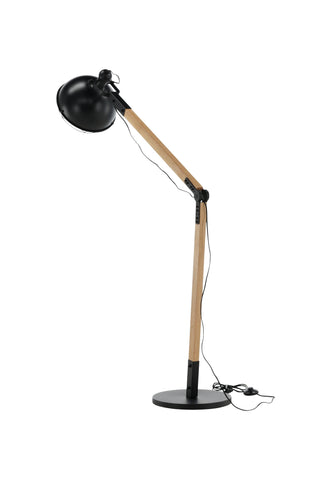 Kick -Golvlampa - Trä/Svart