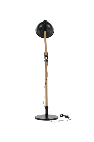 Kick -Golvlampa - Trä/Svart