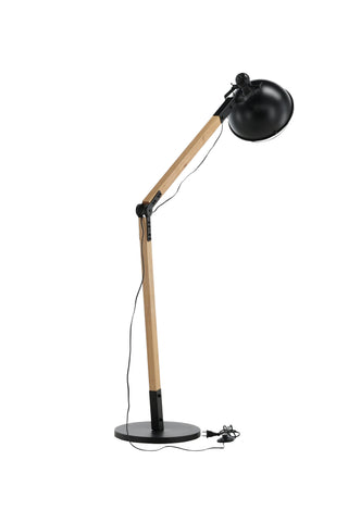 Kick -Golvlampa - Trä/Svart