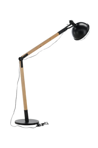 Kick -Golvlampa - Trä/Svart