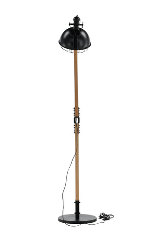 Kick -Golvlampa - Trä/Svart