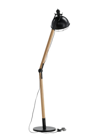 Kick -Golvlampa - Trä/Svart