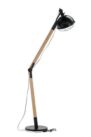 Kick -Golvlampa - Trä/Svart