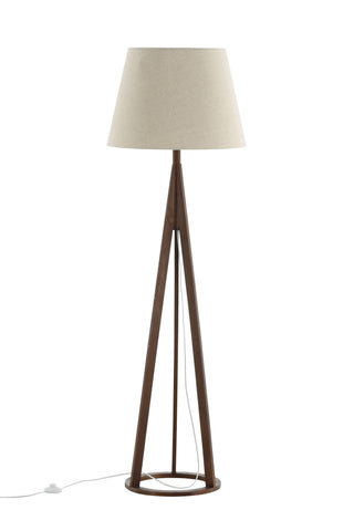 Kona -Golvlampa - Espresso/Linne