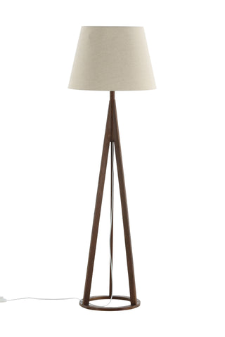 Kona -Golvlampa - Espresso/Linne