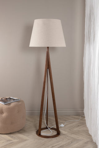 Kona -Golvlampa - Espresso/Linne