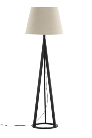 Kona -Golvlampa - Svart/Linne