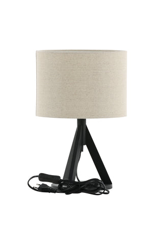 Kona -Bordslampa - Svart/Linne