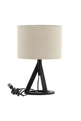 Kona -Bordslampa - Svart/Linne