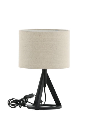 Kona -Bordslampa - Svart/Linne
