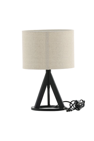 Kona -Bordslampa - Svart/Linne