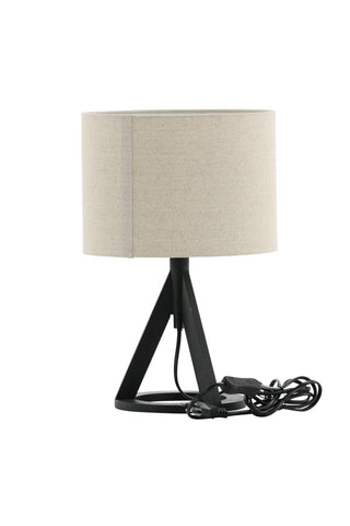 Kona -Bordslampa - Svart/Linne