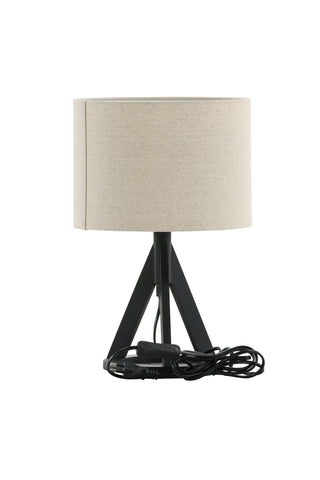 Kona -Bordslampa - Svart/Linne