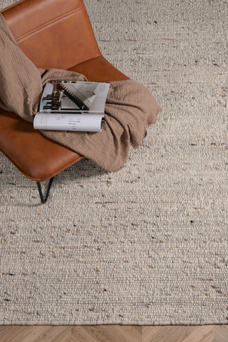 Loump Wool Matta - 160*230- Vit/beige