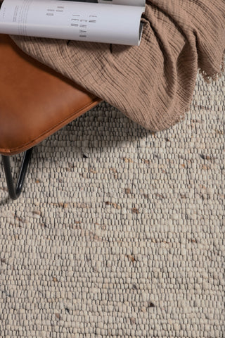 Loump Wool Matta - 160*230- Vit/beige