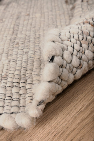 Loump Wool Matta - 160*230- Vit/beige