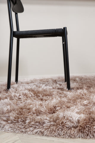 Grace Round Polyester Matta - 200*200- Beige