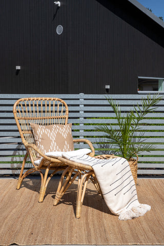 Ella Lounge Chair - rotting / Offwhite Kudde. inkl. Osmansk