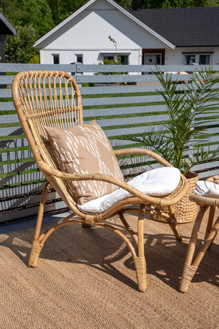 Ella Lounge Chair - rotting / Offwhite Kudde. inkl. Osmansk