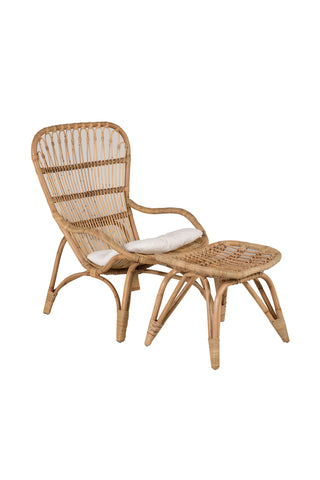 Ella Lounge Chair - rotting / Offwhite Kudde. inkl. Osmansk