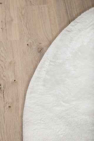 Blanca rund polyestermatta - 200*200- Vit