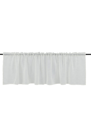 Venture Home Kaya Gardin Polyester/fake linne - Vit - 55*250 - Pelmet