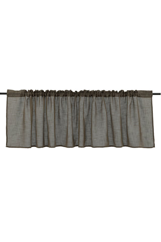 Venture Home Kaya Gardin Polyester/fake linne - Brun - 55*250 - Pelmet