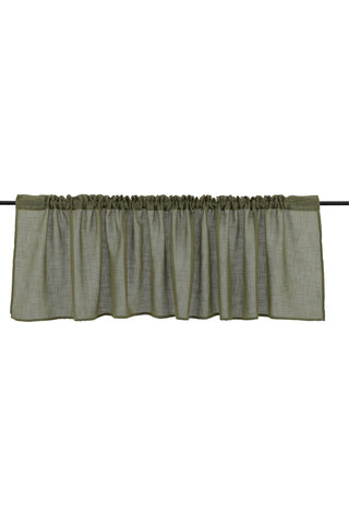 Venture Home Kaya Gardin Polyester/fake linne - Grön - 55*250 - Pelmet