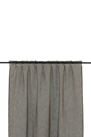 Venture Home Kaya Gardin Polyester/falsk linne - Brun - 140*240 - Multiband