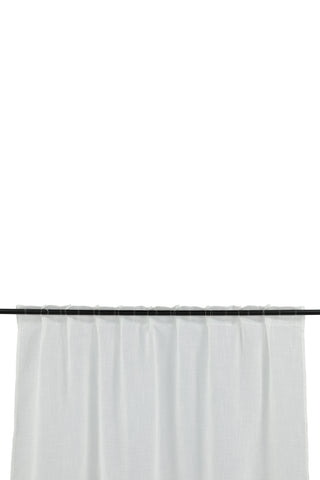 Venture Home Kaya Gardin Polyester/falsk linne - Vit - 140*290 - Multiband