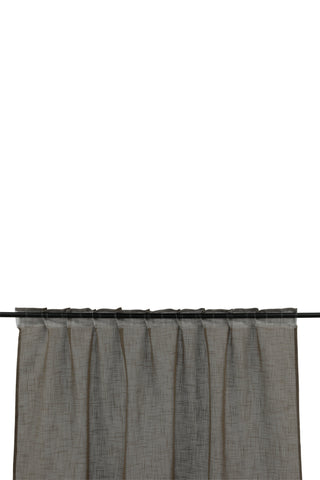 Venture Home Kaya Gardin Polyester/falsk linne - Brun - 140*290 - Multiband