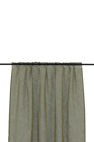 Venture Home Kaya Gardin Polyester/falsk linne - Grön - 140*290 - Multiband